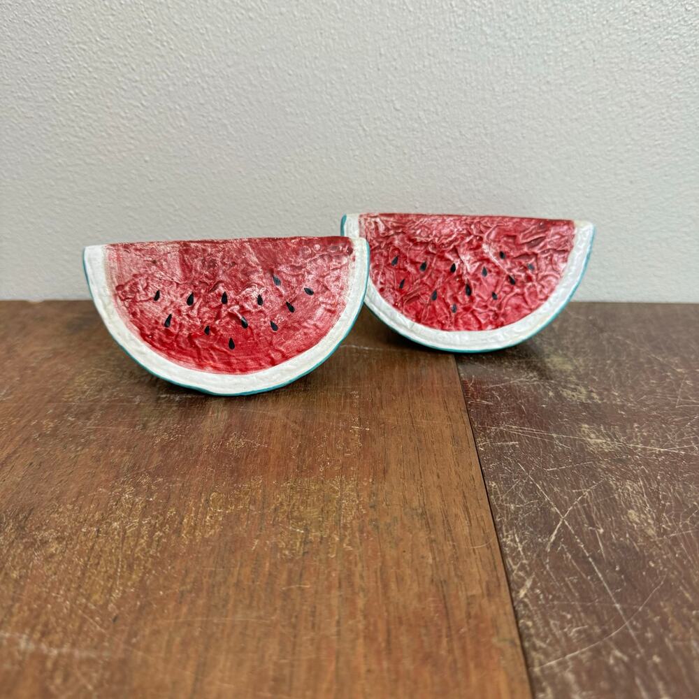 Vintage‎ Resin Watermelon Salt and Pepper Shakers